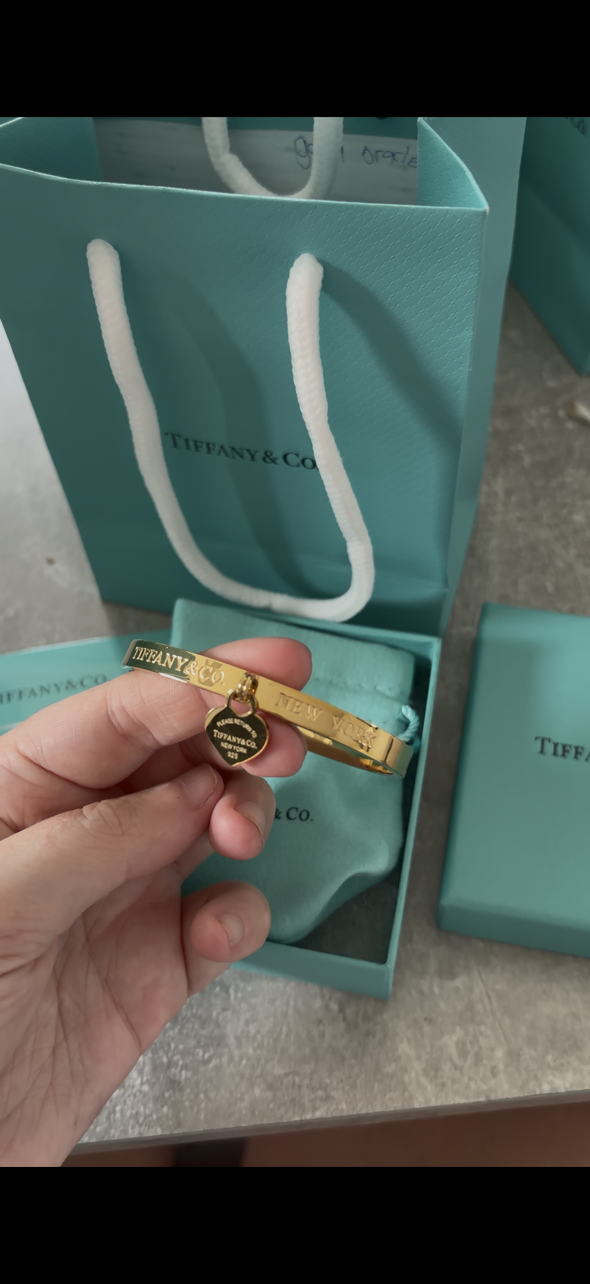 gold tiff bracelet £10