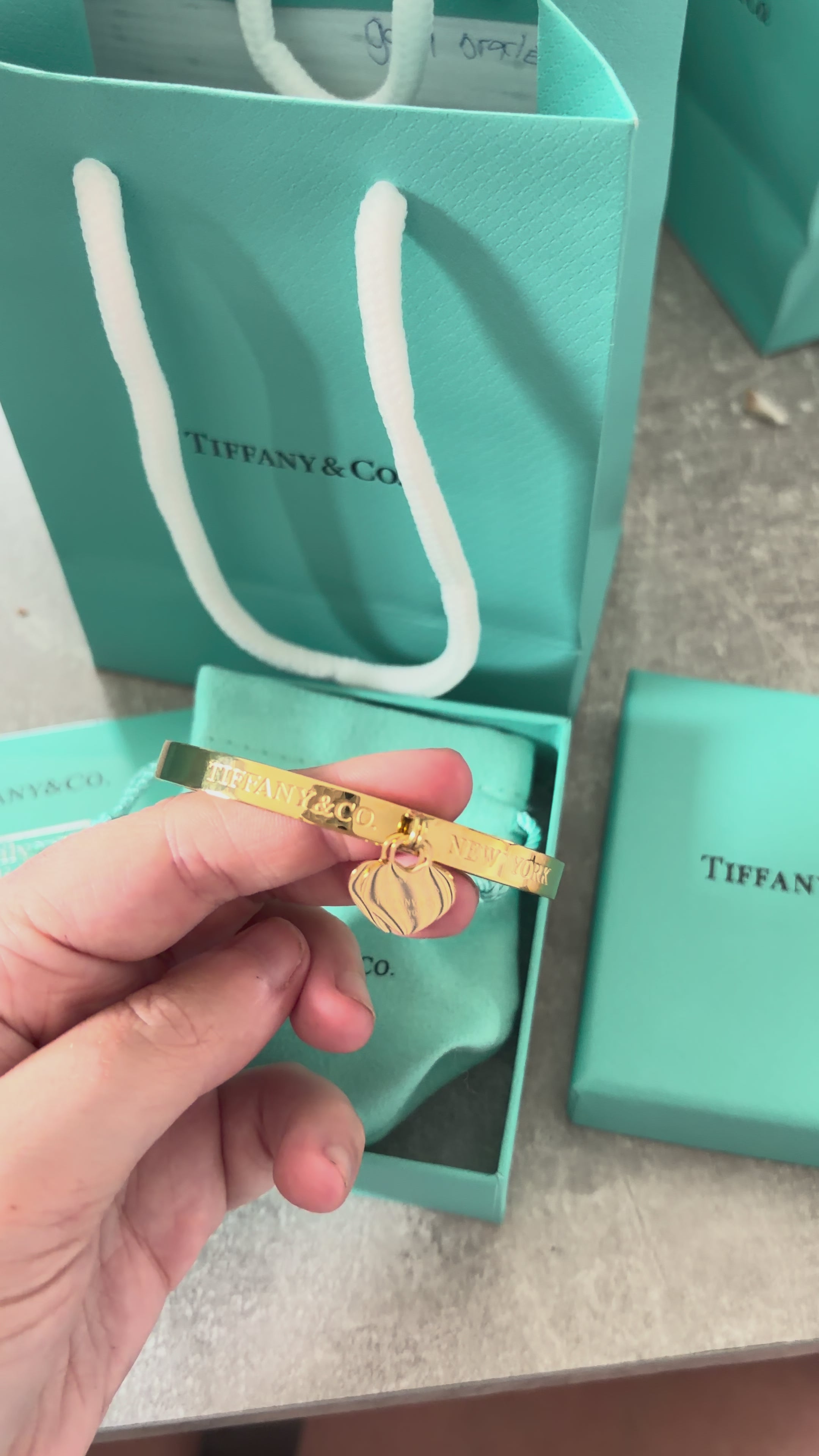 Gold Tiffany bracelet £20